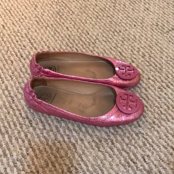 Metallic pink Tory Burch flats - Picture 2 of 2